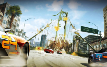 Картинка видео игры split second город гонка