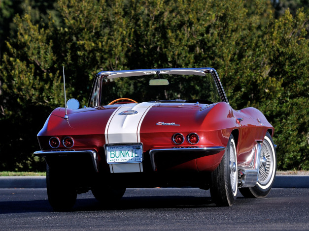 Обои картинки фото corvette sting ray convertible show car replica, автомобили, corvette, replica