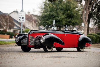 Картинка автомобили классика classic sodomka aerodynamic black red car 50 aero
