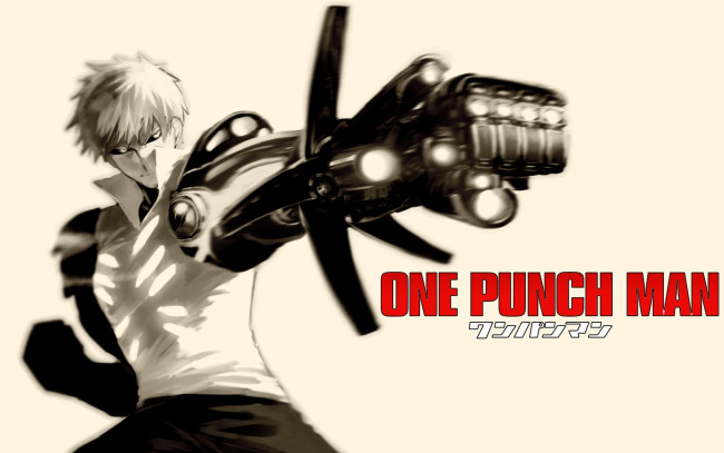 Обои картинки фото аниме, one punch man, киборг, оружие, киберпанк, фантастика, onepunch-man, one, punch, man, genos