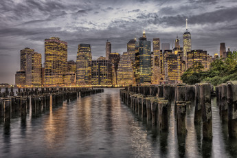 Картинка manhattan города нью-йорк+ сша гавань