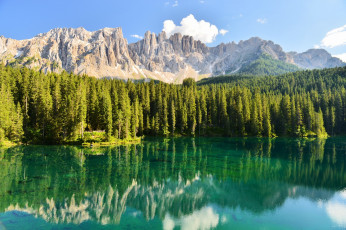 Картинка природа реки озера озеро лес горы отражение