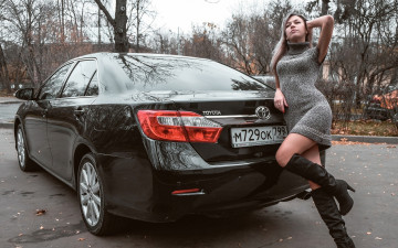 Картинка автомобили -авто+с+девушками toyota camry