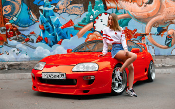 Картинка автомобили -авто+с+девушками toyota supra