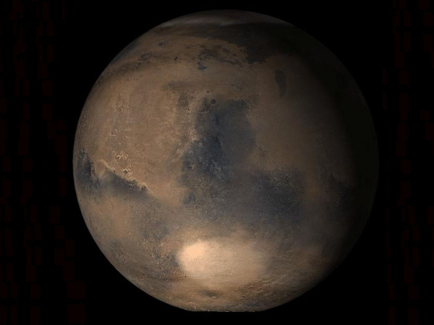 Обои картинки фото марс, северный, полюс, космос