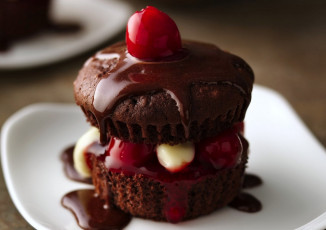 Картинка еда пирожные кексы печенье шоколад пирожное вишня