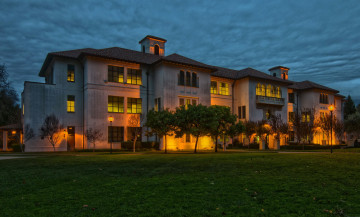 Картинка moraga california города здания дома здание ночь огни