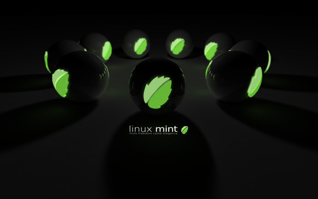 Обои картинки фото компьютеры, linux, листочки, фон, логотип