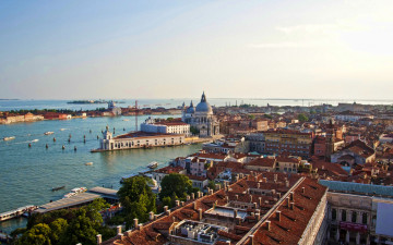 обоя города, венеция , италия, панорама