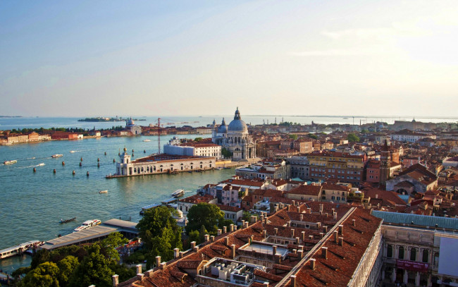 Обои картинки фото города, венеция , италия, панорама