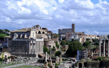 Картинка temple+of+saturn colosseum города рим +ватикан+ италия temple of saturn