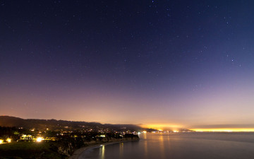 Картинка malibu california города огни ночного