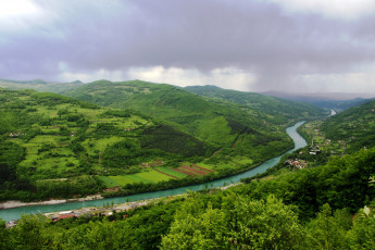 обоя природа, реки, озера, сербия, река, дрина