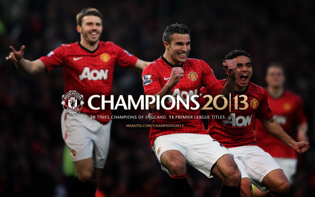 Обои картинки фото спорт, футбол, 2012-2013, manchester, united