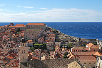 Картинка города дубровник+ хорватия крыши панорама