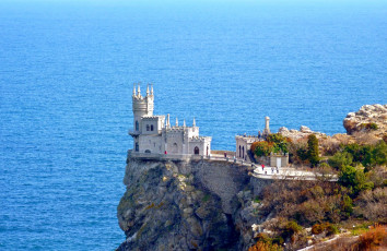 Картинка города ласточкино+гнездо+ украина море замок