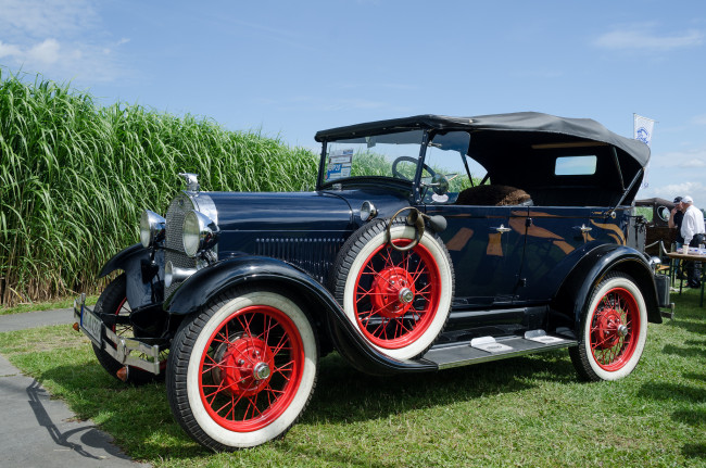 Обои картинки фото ford model a touring fordor 1929, автомобили, выставки и уличные фото, выставка, автошоу, ретро, история