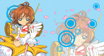 Картинка аниме card+captor+sakura взгляд девушки фон