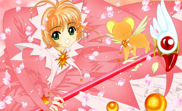 Картинка аниме card+captor+sakura взгляд фон девушка