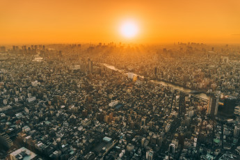 Картинка tokyo +japan города токио+ Япония фотография городской пейзаж мегаполис город с высоты