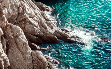 Картинка природа побережье море скалы вода