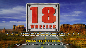 обоя видео игры, 18 wheeler,  american pro trucker, трасса, горы, америка