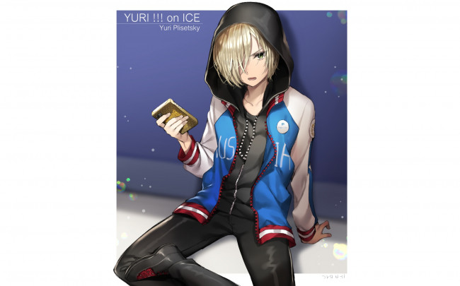 Обои картинки фото аниме, yuri on ice, юрий, на, льду