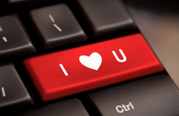 Картинка праздничные день+святого+валентина +сердечки +любовь клавиатура кнопка