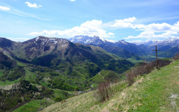 Картинка alpes de savoie природа горы альпы