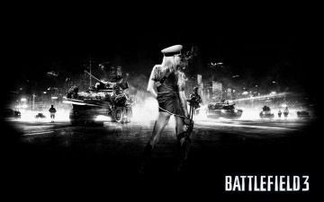 обоя battlefield, видео, игры, девушка, танки, оружие, самолёты, солдаты, город