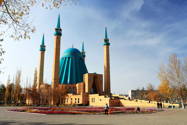 Обои картинки фото павлодар, казахстан, города, мечети, медресе, минареты, мечеть