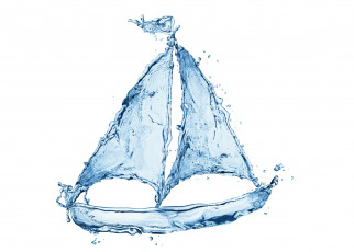 Картинка разное компьютерный+дизайн брызги белый фон корабль вода