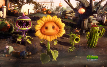 Картинка видео+игры plants+vs +zombies +garden+warfare растение