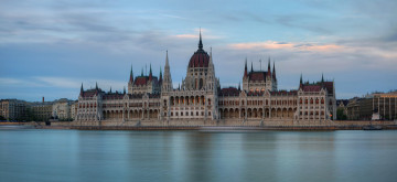 обоя budapest - parlament, города, будапешт , венгрия, река, дворец