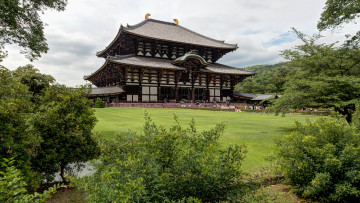 обоя t&, 333, dai-ji temple,  nara,  japan, города, - буддийские и другие храмы, восток, храм