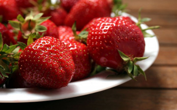 Картинка еда клубника +земляника спелые ягоды