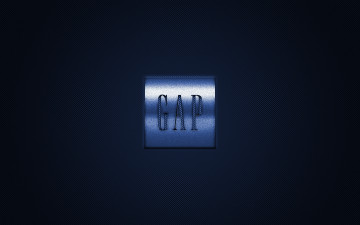 Картинка gap+inc бренды -+другое логотип gap металлическая эмблема марка одежды синий углеродная текстура американская компания