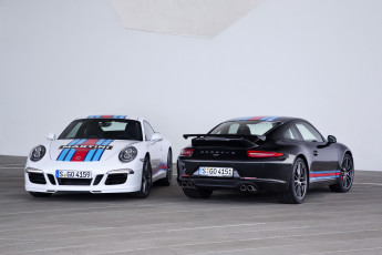 Картинка 2014+porsche+911+carrera+s автомобили porsche два черный белый тюнинг