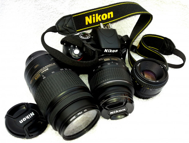 Обои картинки фото бренды, nikon, никон, объективы, фотокамера