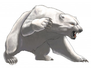 Картинка рисованное животные +медведи медведь фон