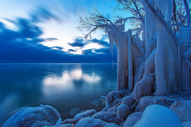 Обои картинки фото природа, зима, холод, красота, лед, озеро