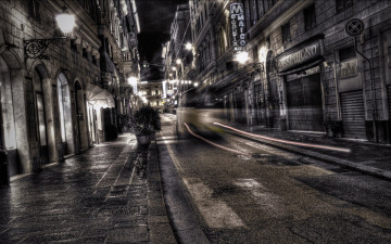 Картинка города -+огни+ночного+города город улица огни ночь движение