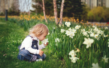 Картинка разное дети ребенок цветы парк