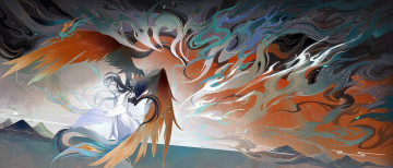 Картинка аниме mo+dao+zu+shi лань ванцзи вэй усянь крылья