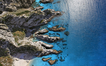 Картинка природа побережье скалы italy камни