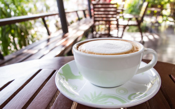 Картинка еда кофе +кофейные+зёрна cup cream coffee пенка сливки чашка