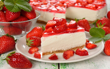 Картинка еда торты berries cake sweet dessert клубника ягоды сладкое десерт выпечка торт пирожное strawberry