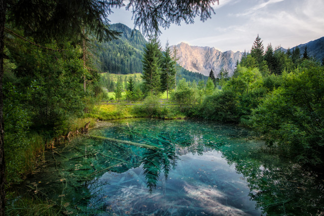 Обои картинки фото природа, реки, озера, горы, деревья, озеро