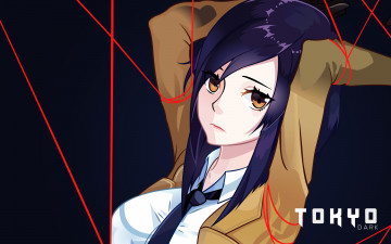 Картинка аниме tokyo+babel фон взгляд девушка