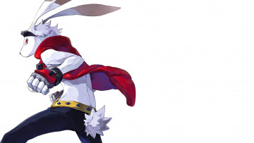 Картинка аниме животные +существа rabbit anime animal hero japanese gloves